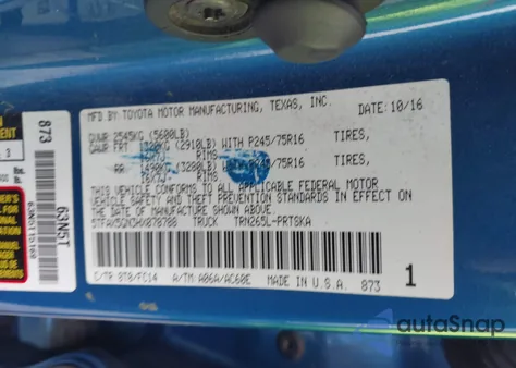 2017 Toyota Tacoma Sr5 from USA, damaged, VIN 5TFAX5GN3HX078788